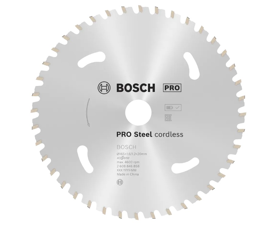 Sågklinga för metall Bosch 2608846858; 165x20x1,2 mm