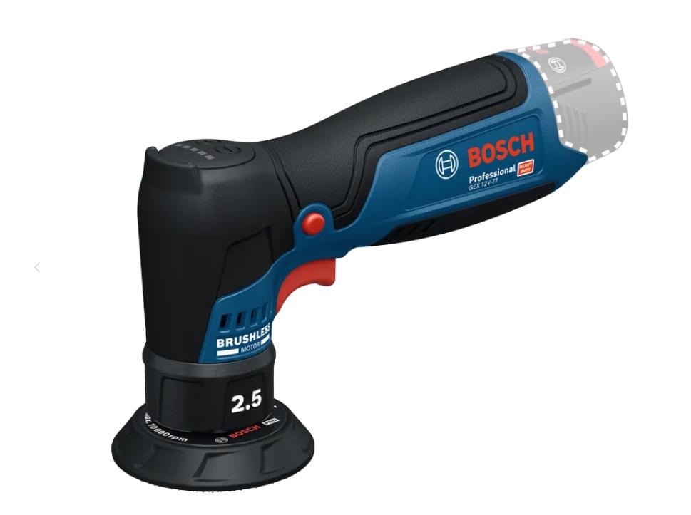 Excenterslip Bosch PRO GEX 12V-77; 12 V (utan batteri och laddare)