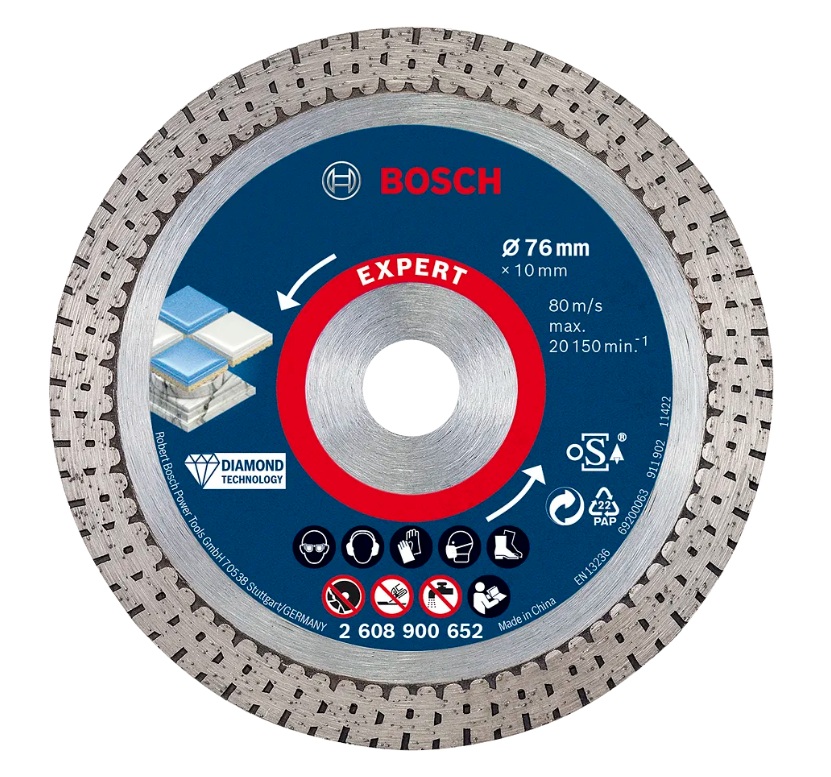 Diamantkapskiva Bosch 2608902391; 76x10x1,9 mm