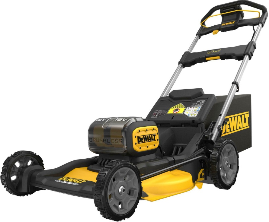 Batteridriven gräsklippare DeWalt DCMWP134W2; 2x18 V; 2x8,0 Ah batt.