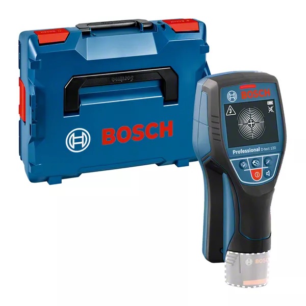 Kabel- och metalldetektor Bosch D-tect 120; 12 V (utan batteri och laddare)