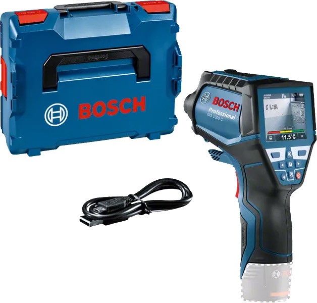 Infraröd termometer Bosch GIS 1000 C; 10,8 V (utan batteri och laddare)