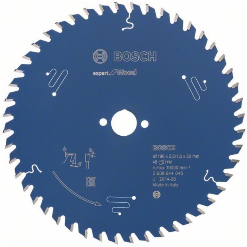 Sågklinga för trä Bosch Expert for wood; 190x2,6x20 mm; Z48