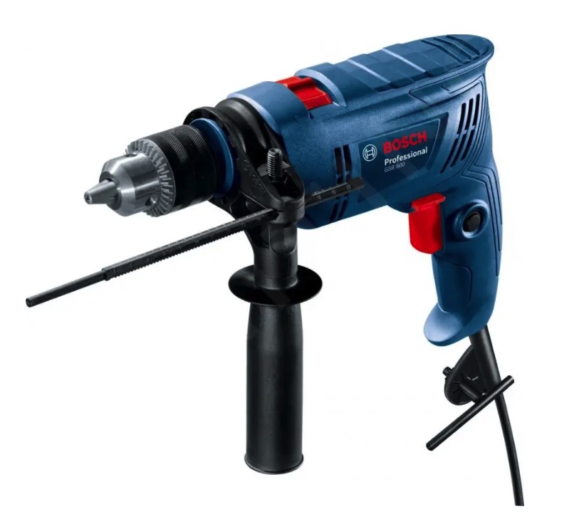 Slagborr Bosch GSB 600; 600 W + tillbehör
