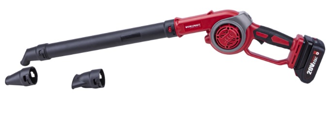 Batteridriven lövblås Worcraft CLBS20LiA; 20 V; 1x4,0 Ah batt.