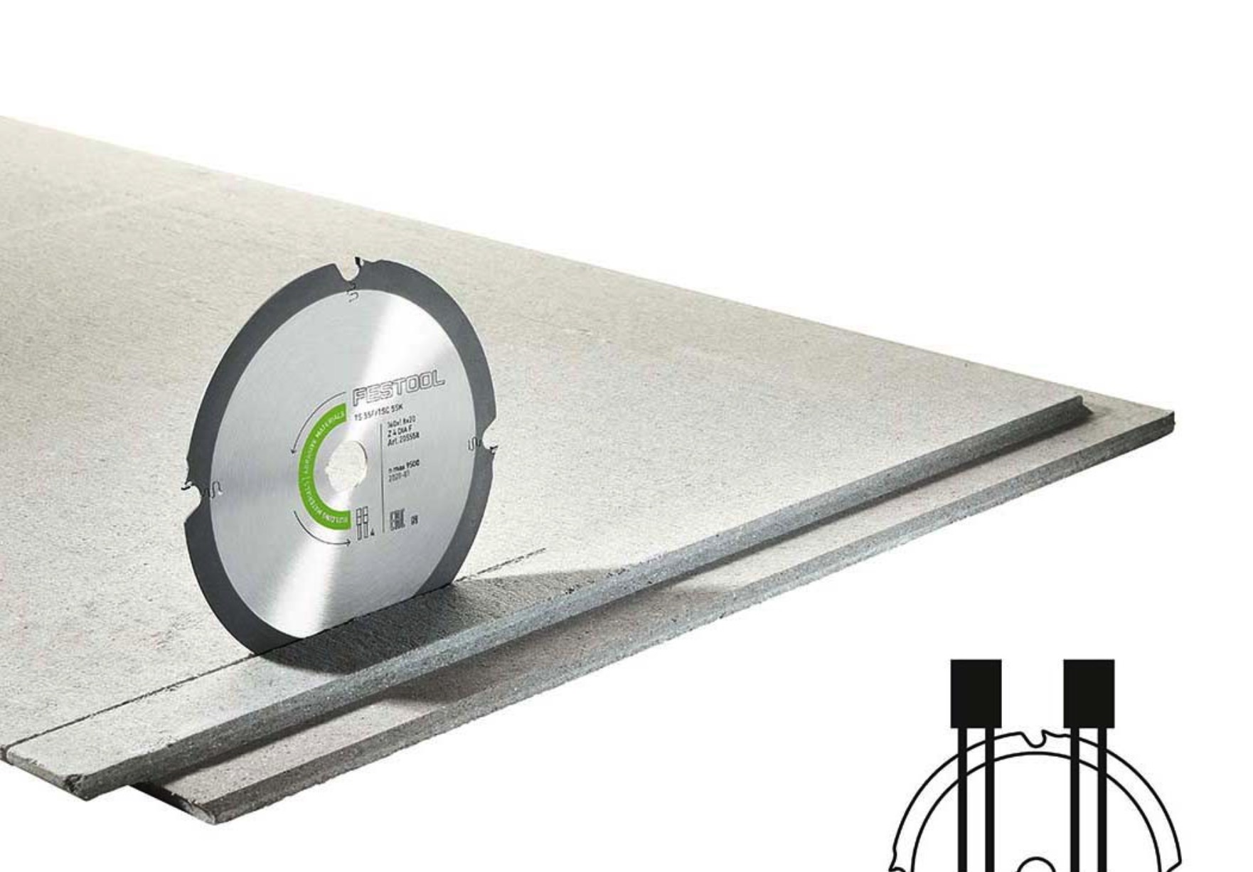Diamantkapskiva Festool 205558; 160x1,8x20 mm