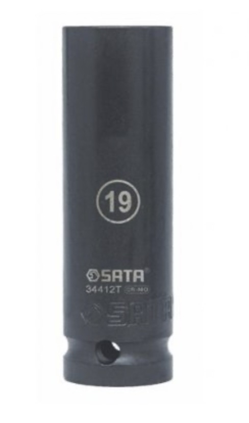 Krafthylsa Sata S34412T; 1/2''; 19 mm; utökad