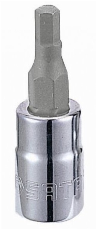 Hylsa med spindel Sata S21203; 1/4''; HEX5