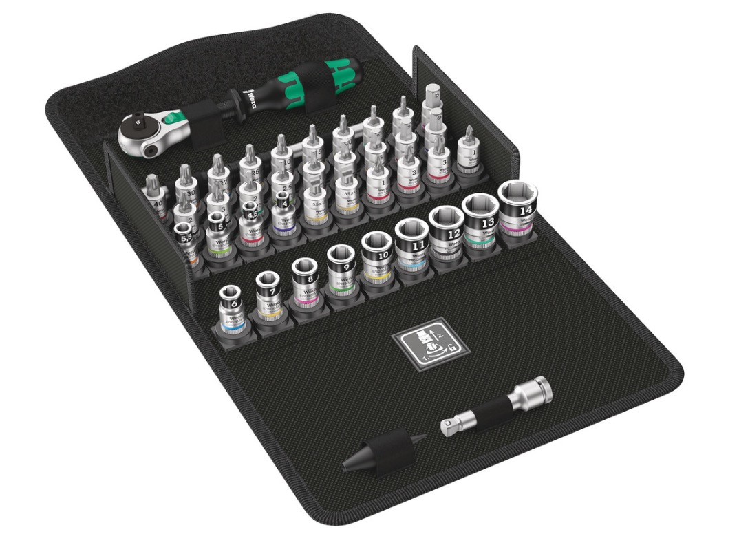 Verktygspaket Wera 8100 SA All-in Zyklop; 1/4''; 42 st.