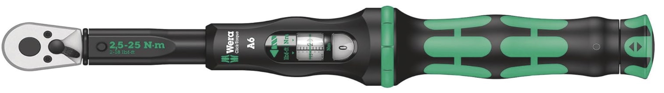 Vridmomentnyckel Wera Click-Torque A 6; 1/4''; 2,5-25 Nm