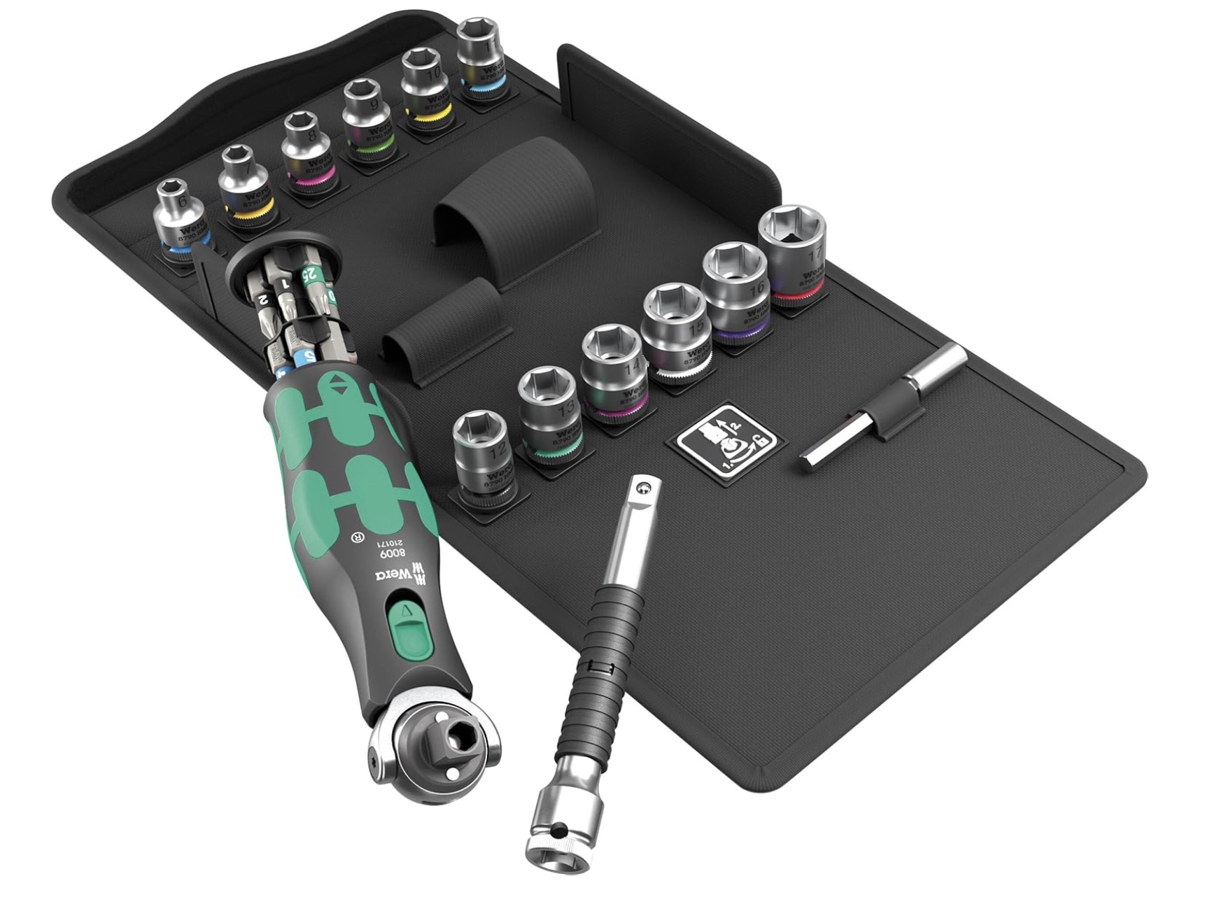 Verktygspaket Wera 8009 Zyklop Pocket Set 3; 27 st.