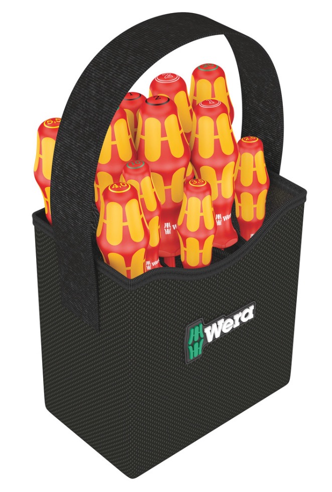 Skruvmejselsats Wera Kraftform 2go 100; 11 st.