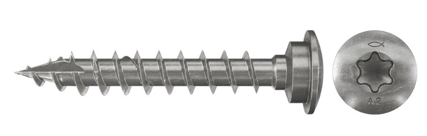 Träskruv Fischer FJS-LT F; 7,0x40 mm; TX30; 50 st.