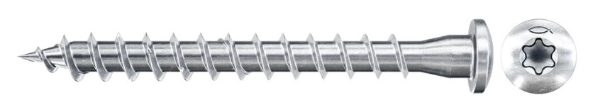 Träskruv Fischer FPF-PT ZPF; 5,0x50 mm; TX20; 200 st.