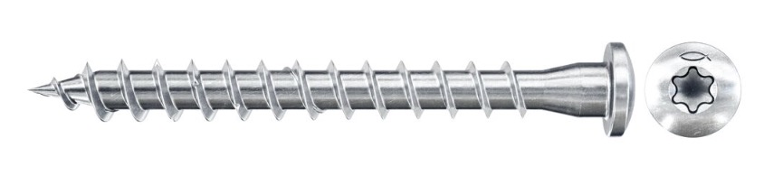Träskruv Fischer FPF-PT ZPF; 5,0x40 mm; TX20; 200 st.