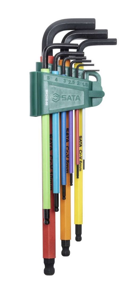 Insexnycklar Sata ST09101CHBSJ; 9 st.