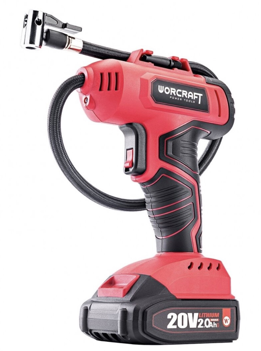 Sladdlös luftpump Worcraft CAC-S20LiG; 20 V; 1x4,0 Ah batt.