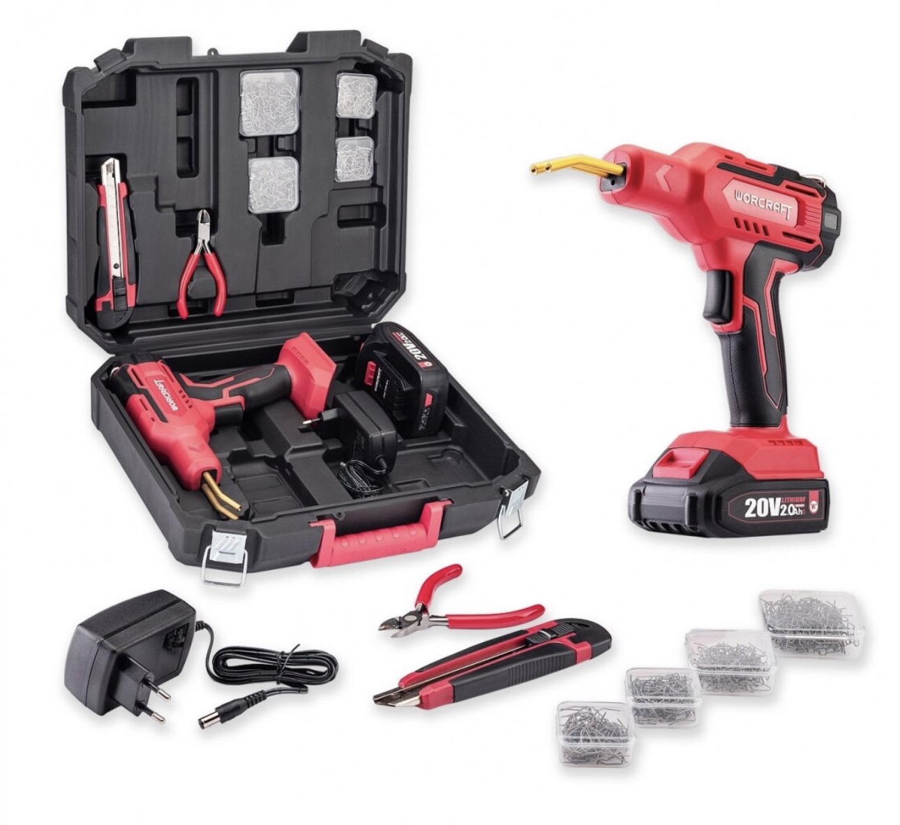 Svetsmaskin Worcraft CPW-S20Li; 20 V; 1x2,0 Ah batt.