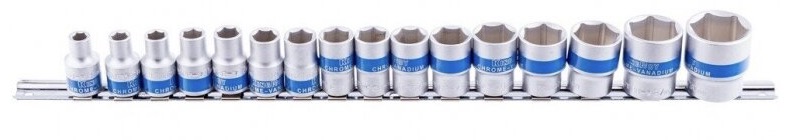 Hylsnyckelsats KingRoy KR30155016; 1/2''; 16 st.