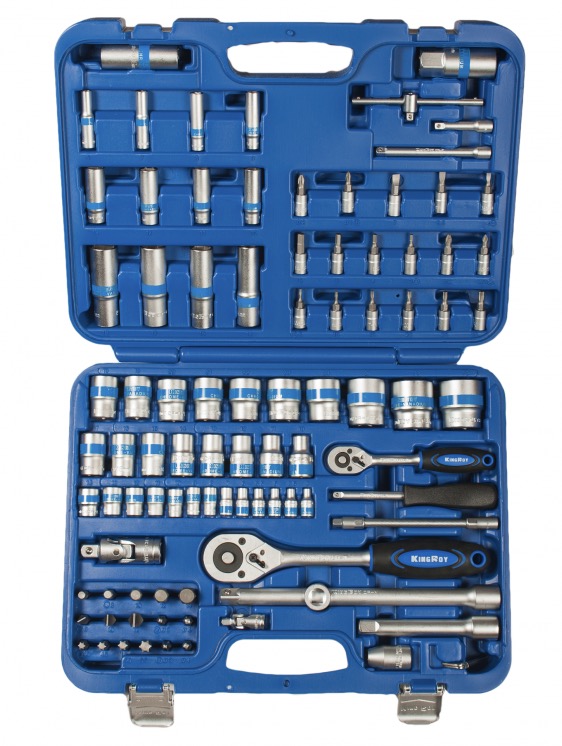 Verktygspaket KingRoy KR094MDA12; 1/4''+1/2''; 94 st.