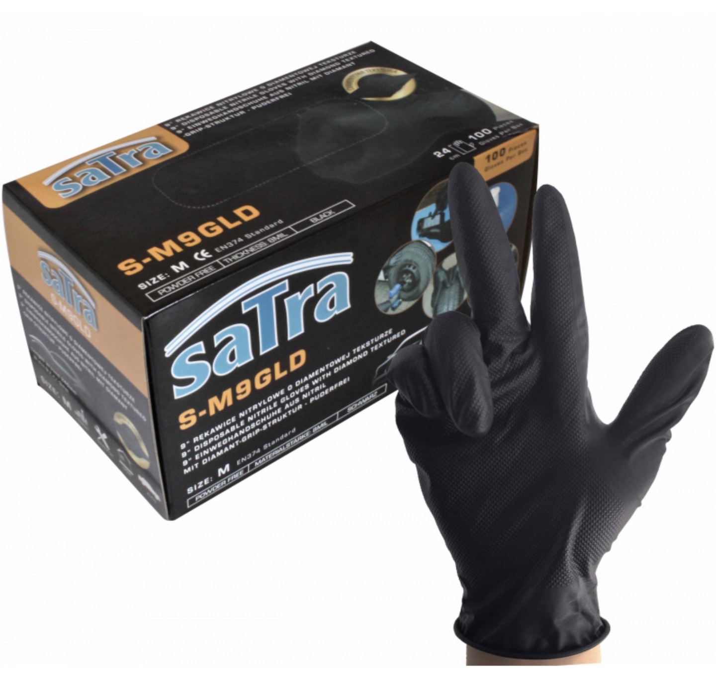 Handskar SATRA S-S9GLD; S; 100 st.