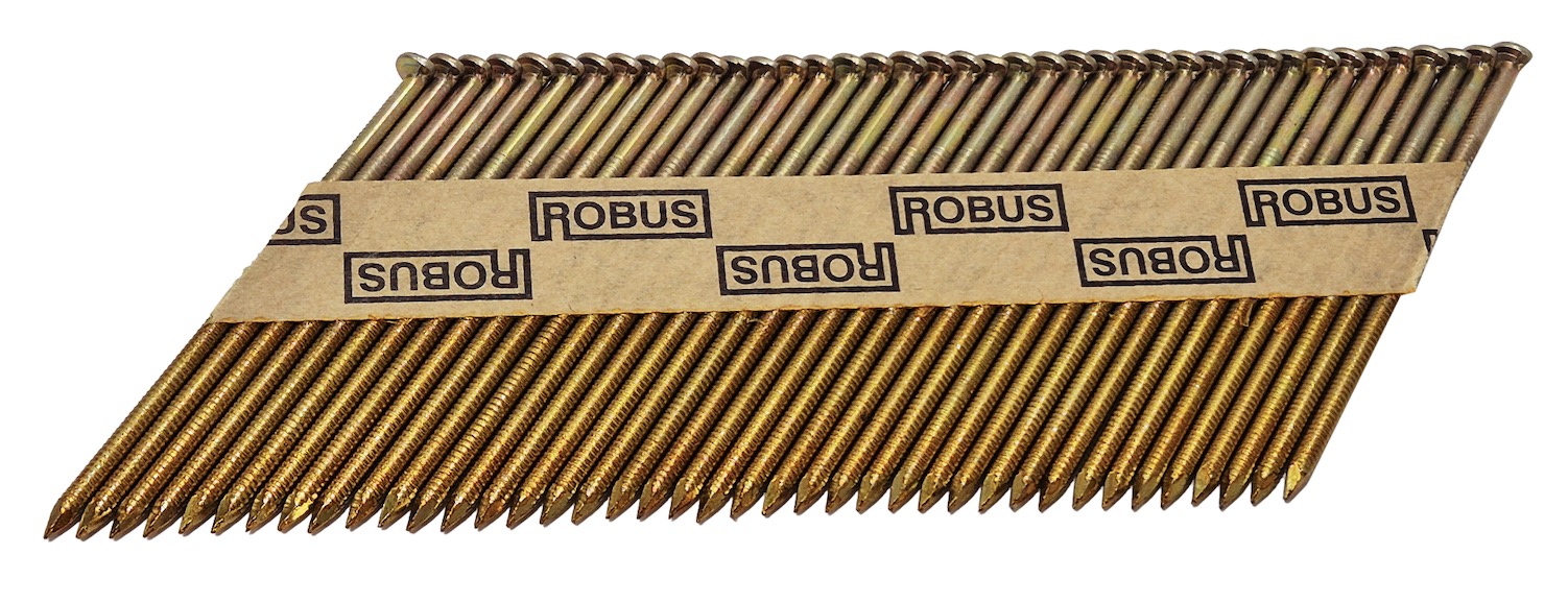 Spik Robus; 75x2,8 mm; 34°; 4000 st; i räfflad skaft