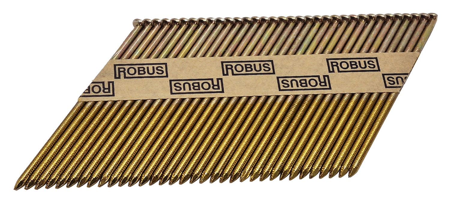 Spik Robus; 90x3,1 mm; 34°; 3000 st; i räfflad skaft