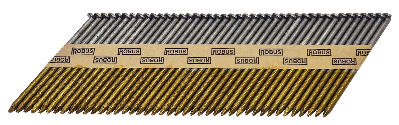 Spik Robus; 63x2,8 mm; 34°; 4600 st.; varmförzinkad; räfflad