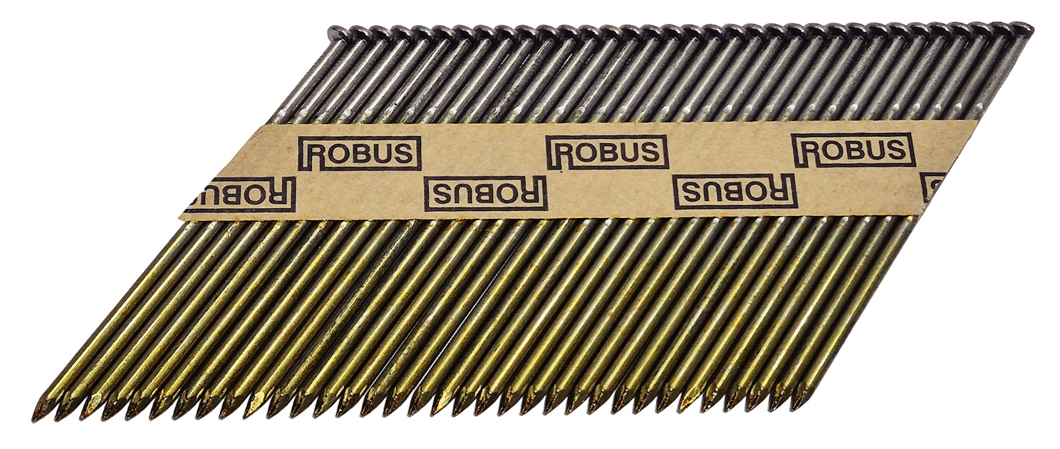 Spik Robus; 90x3,1 mm; 34°; 3000 st.; varmförzinkad; räfflad