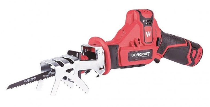 Batteridriven tigersåg Worcraft CSS12Li; 12 V; 2x2,0 Ah batt.
