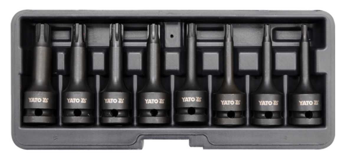 Slaghylsa set Yato YT-1068; 1/2''; 8 st.