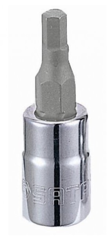 Hylsa med spindel Sata S21204; 1/4''; HEX6