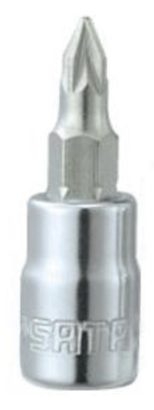 Hylsa med spindel Sata S21402; 1/4''; PZ2