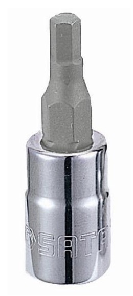 Hylsa med spindel Sata S21201; 1/4''; HEX3