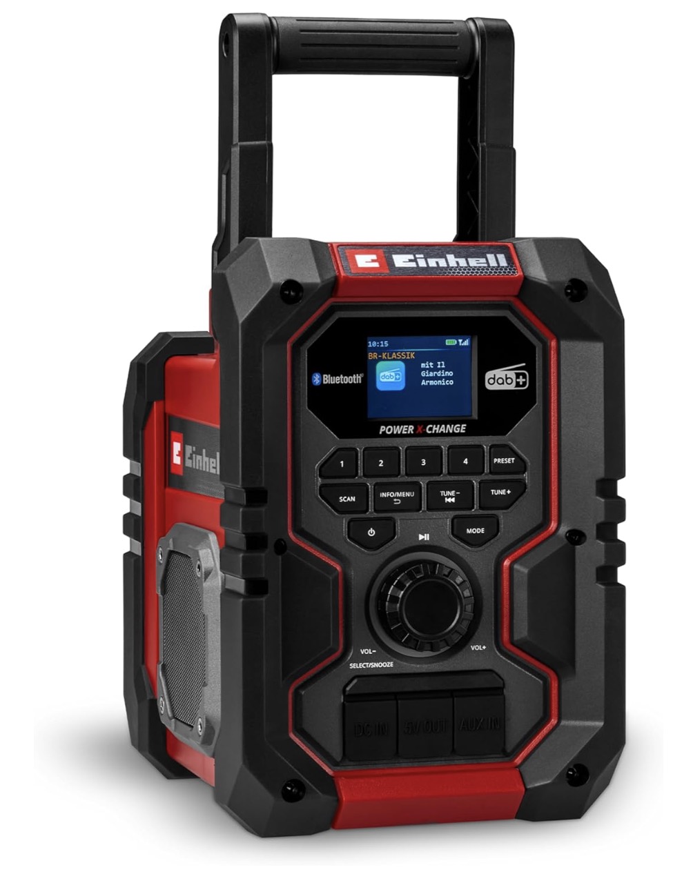 Radio Einhell TE-CR 18 Li DAB+/FM/BT; 18 V (utan batteri och laddare)