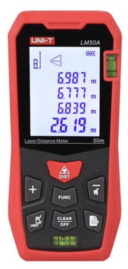 Laseravståndsmätare UNI-T LM50A