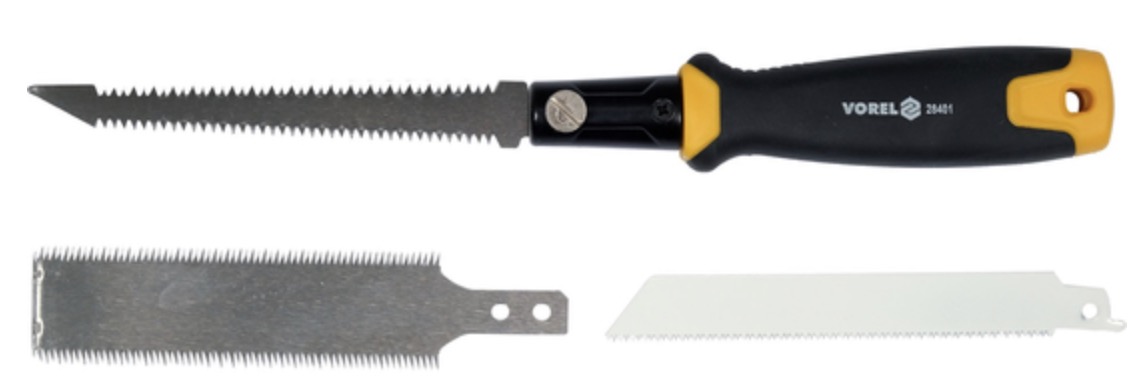 Handsåg  Vorel 28401 + 3 delar sticksågsblad
