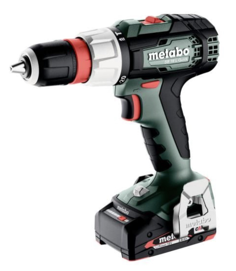 Slagskruvdragare / borr Metabo SB 18 L Quick; 18 V; 2x2,0 Ah batt.