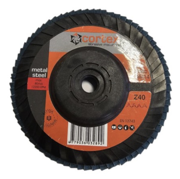 Lamellrondeller Cortex 30914; 125 mm; P40