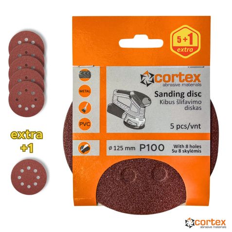 Slipband Cortex 18151; 125 mm; P100; 5 st.