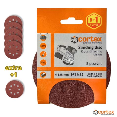 Slipband Cortex 18153; 125 mm; P150; 5 st.