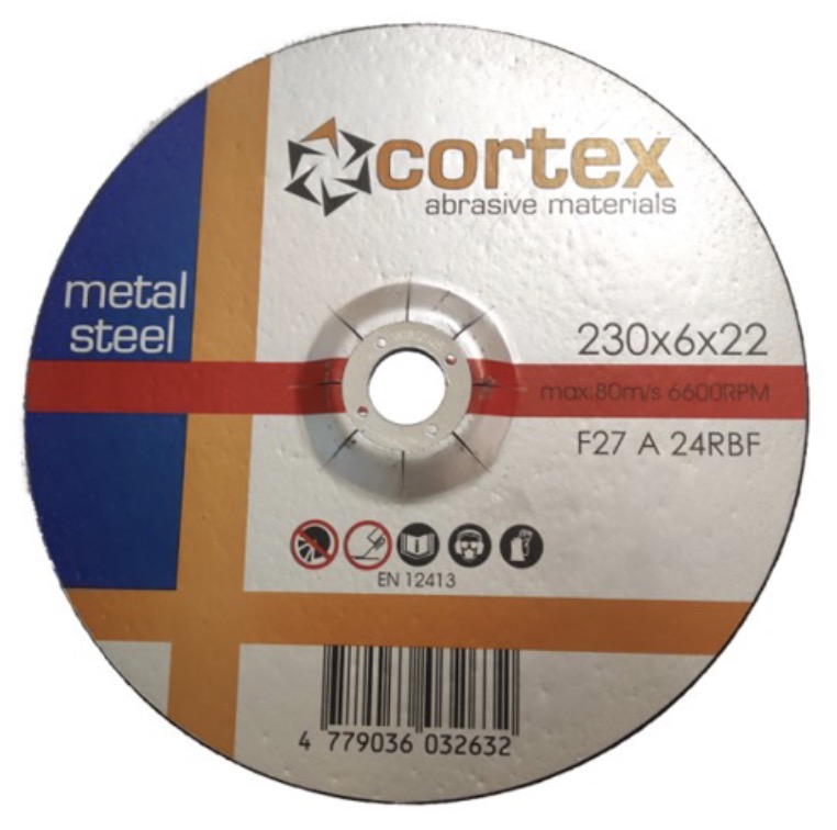 Slipskiva Cortex 32102; 230x6,0x22,2 mm