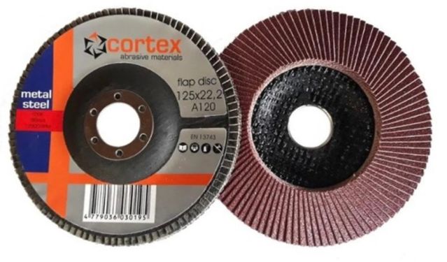 Lamellrondeller Cortex 14009; 125x22,2 mm; P120