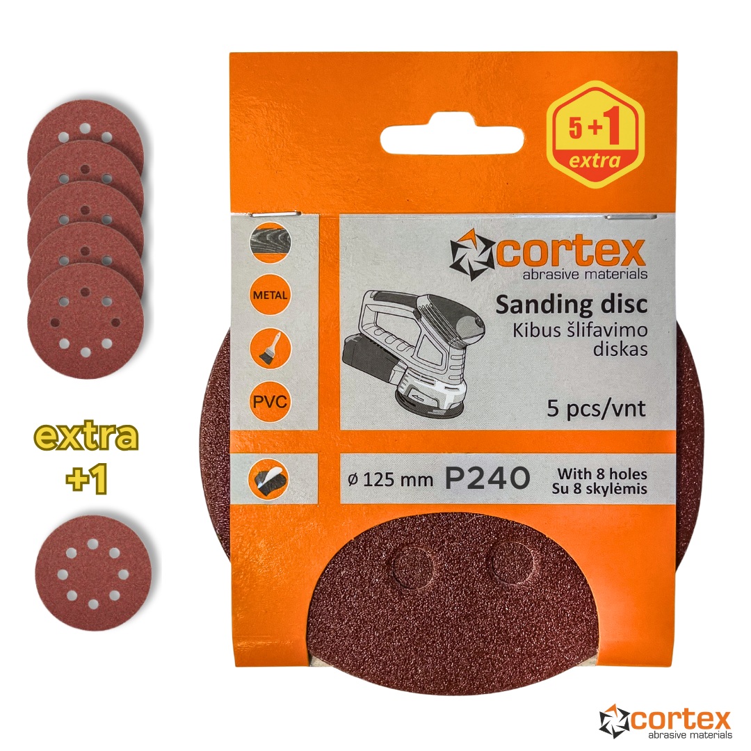 Slipband Cortex 24126; 125 mm; P240; 5 st.