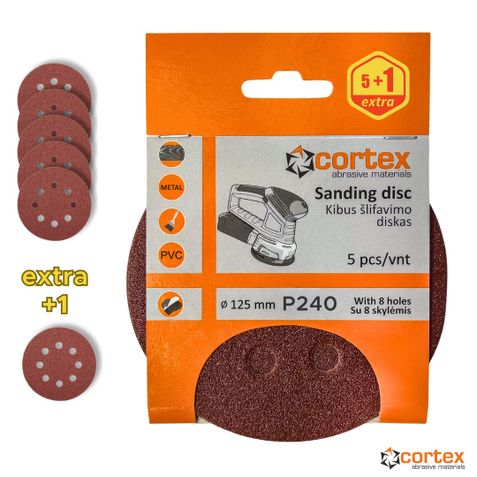 Slipband Cortex 24126; 125 mm; P240; 5 st.