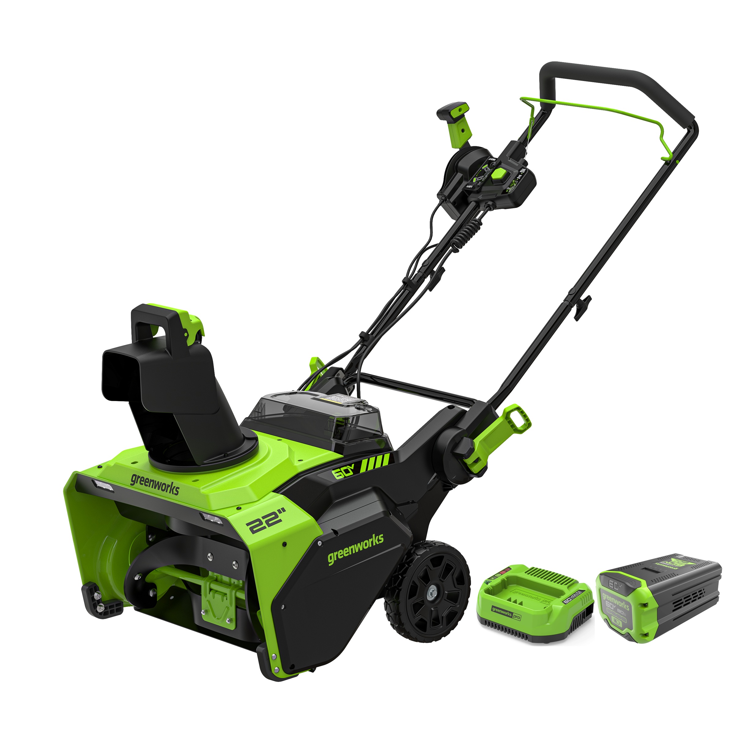 Snöslunga Greenworks GD60STK8; 60 V; 1x8,0 Ah batt.