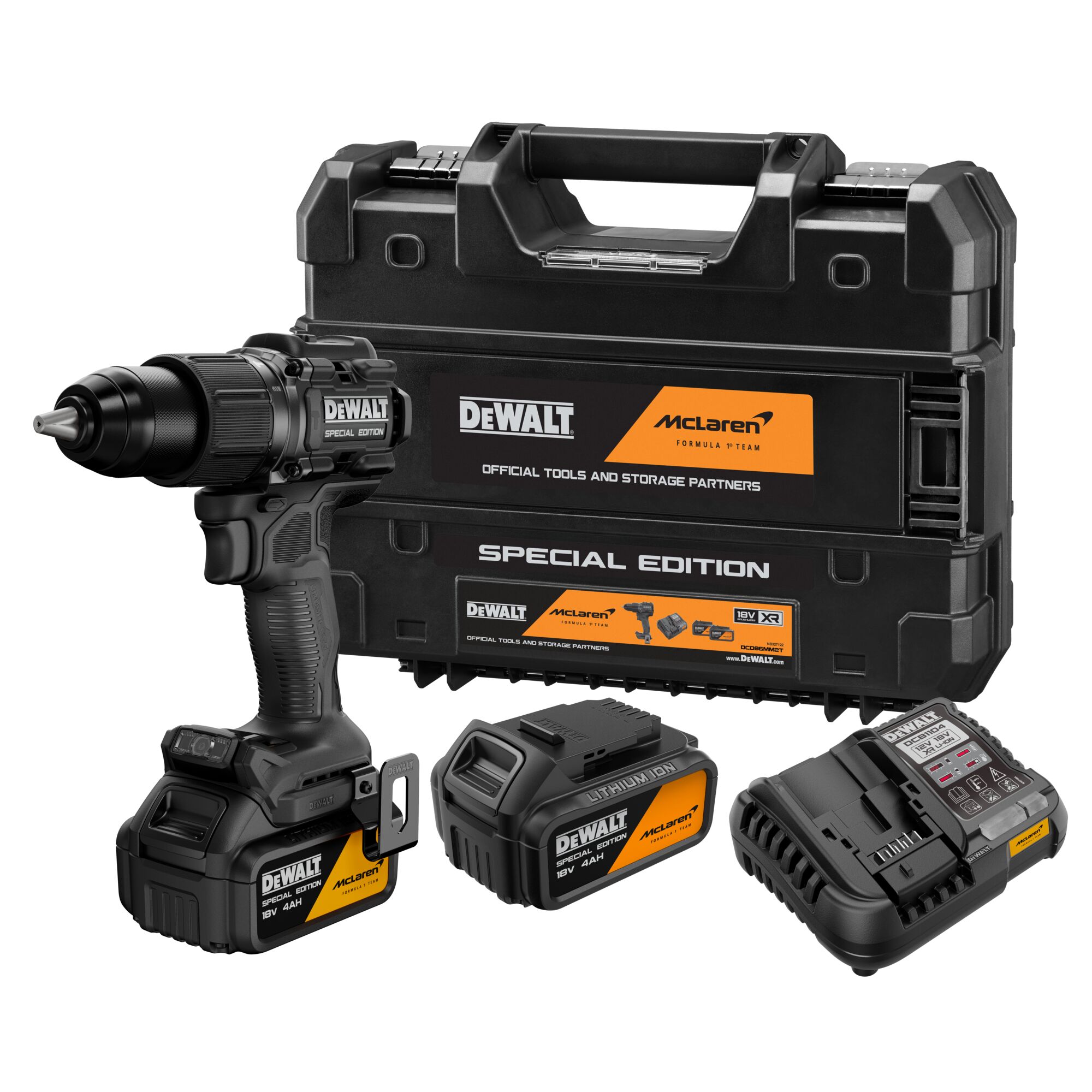 Slagskruvdragare / borr DeWalt DCD86MM2T; 18 V; 2x4,0 Ah batt.