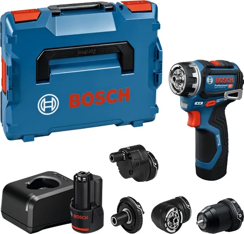 Skruvdragare/borr Bosch PRO GSR 12V-32 FC; 12 V; 2x2,0 Ah batt. + L-Boxx 102