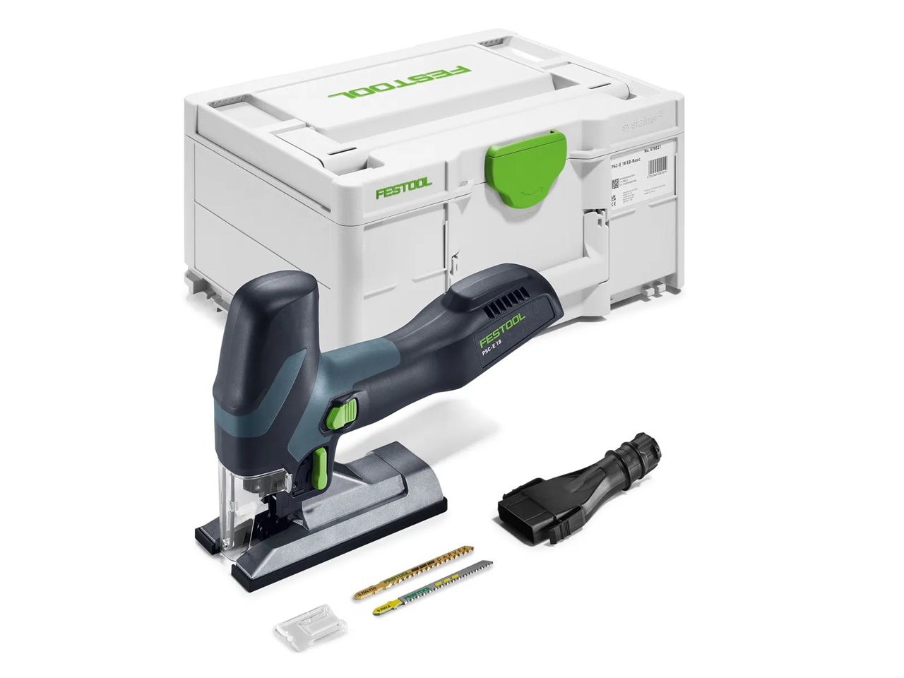 Batteridriven sticksåg Festool PSC-E 18 EB-Basic; 18 V (utan batteri och laddare)