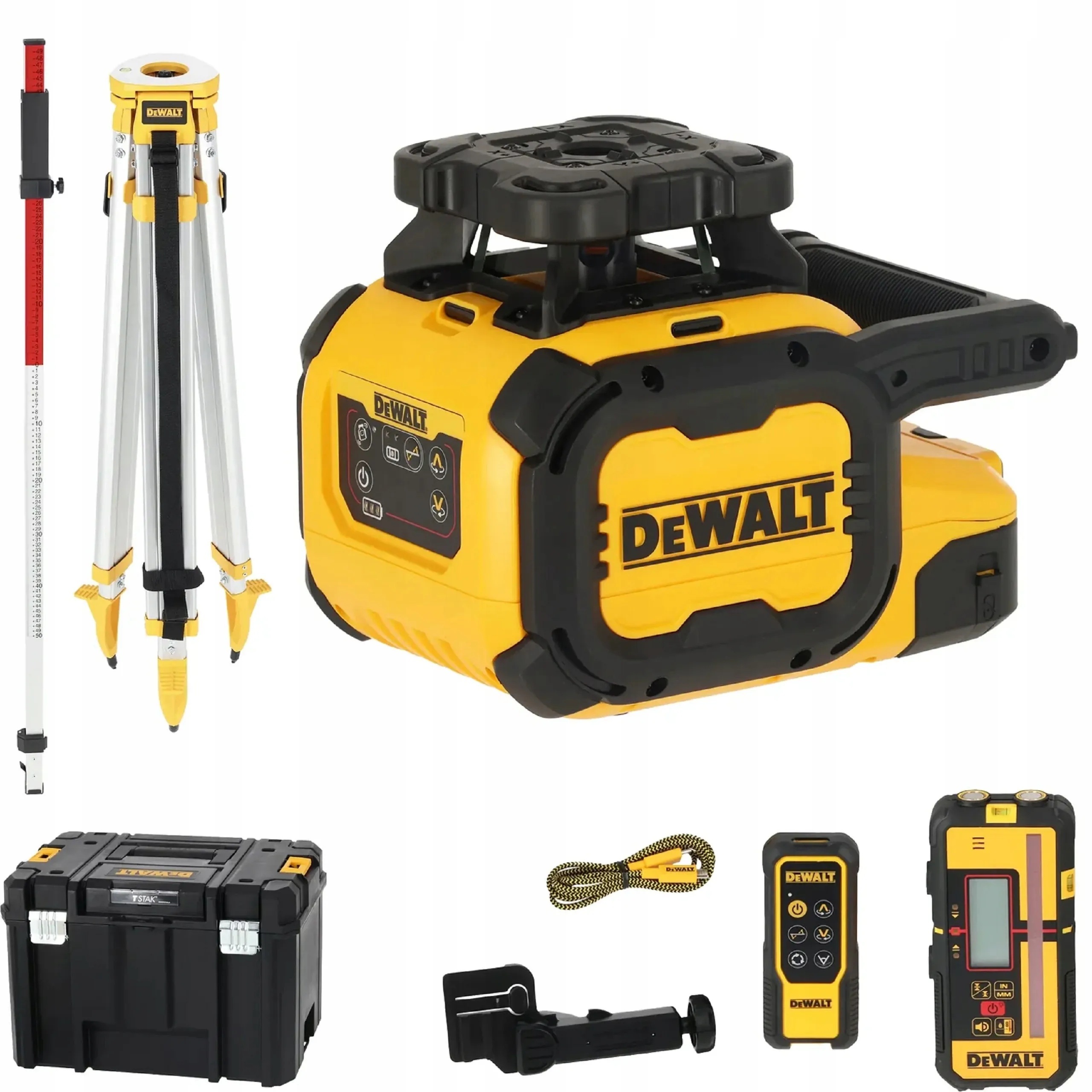 Rotationslaser med mottagare DeWalt DCLE15211RL-QW